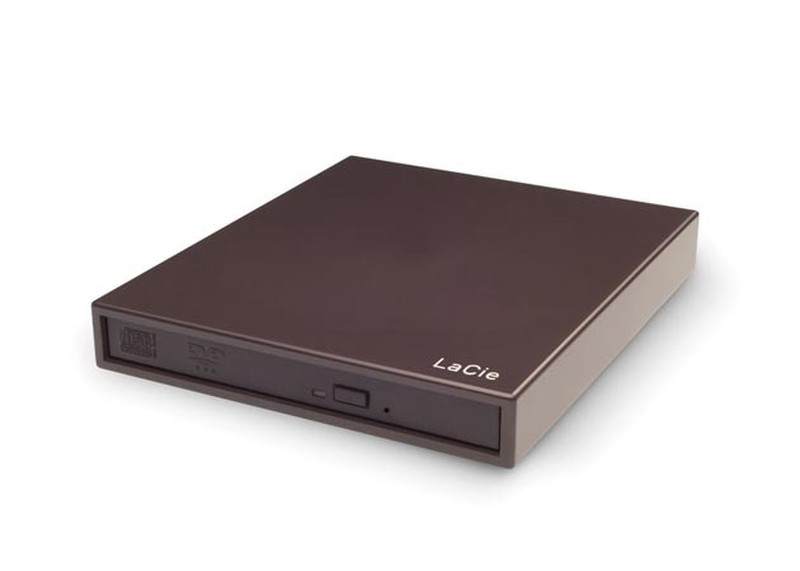 LaCie Portable DVD±RW LightScribe, Design by Sam Hecht Black optical disc drive