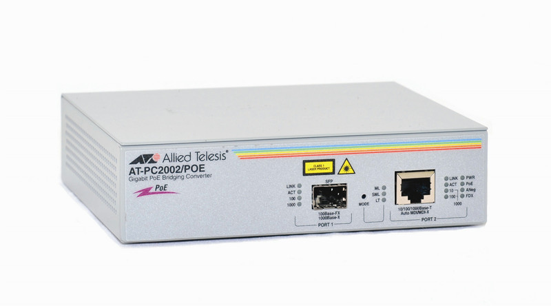 Allied Telesis AT-PC2002/POE-20 сетевой медиа конвертор