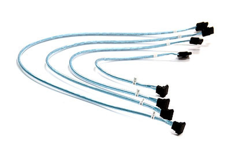 Supermicro 4 x Round 0.56м SATA SATA Черный, Синий, Белый кабель SATA