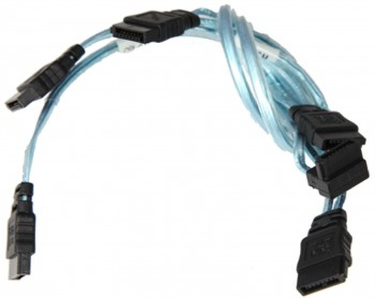 Supermicro SATA Set 0.2м SATA SATA Синий, Черный кабель SATA