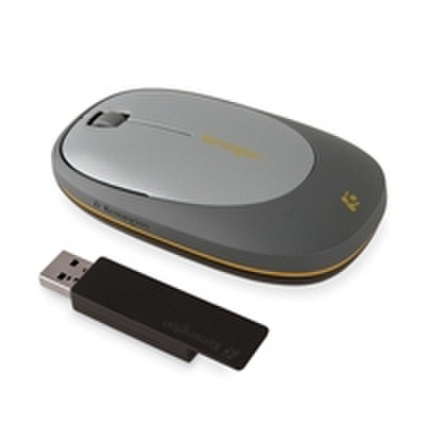 Kensington Ci75m Wireless Notebook Mouse Беспроводной RF Оптический 1000dpi Серый компьютерная мышь