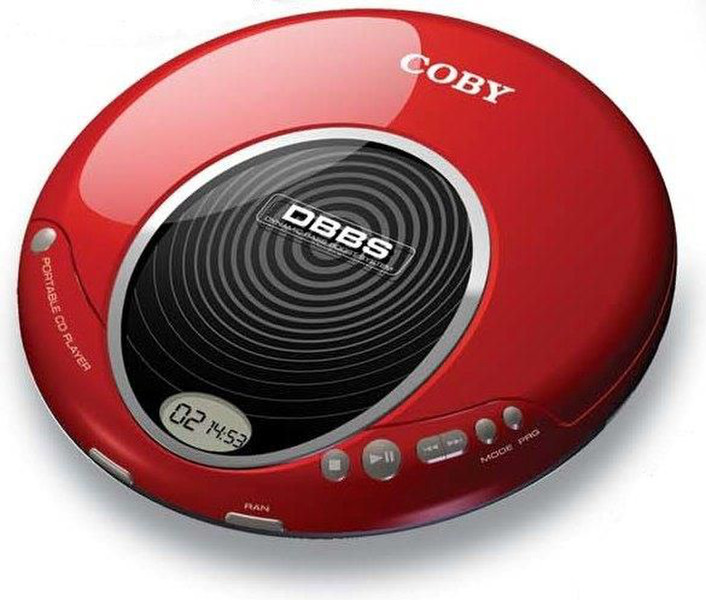 Coby CXCD114 Personal CD player Red