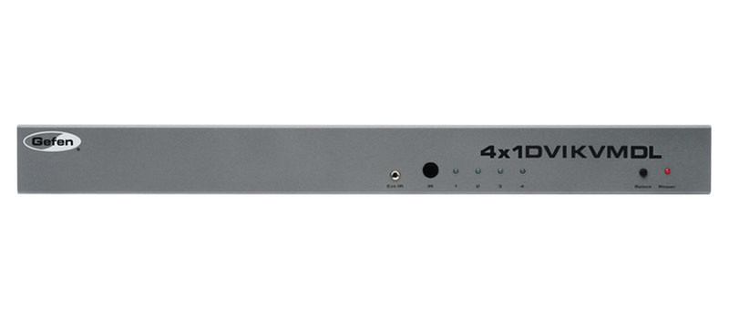 Gefen EXT-DVIKVM-441DL 1U Grey KVM switch