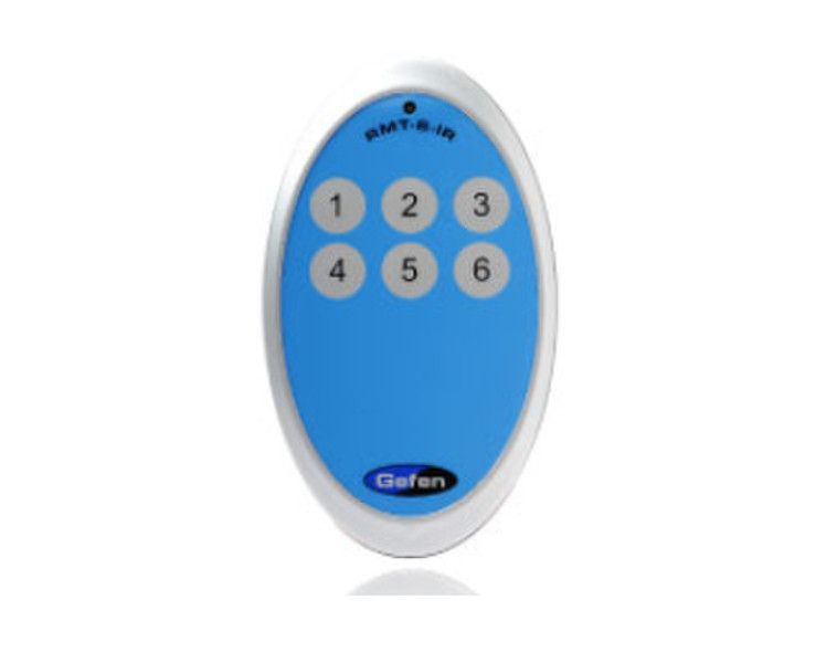 Gefen EXT-RMT-6IR IR Wireless press buttons Blue,Grey remote control