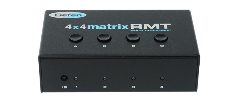 Gefen EXT-RMT-MATRIX-444 push buttons Черный пульт дистанционного управления