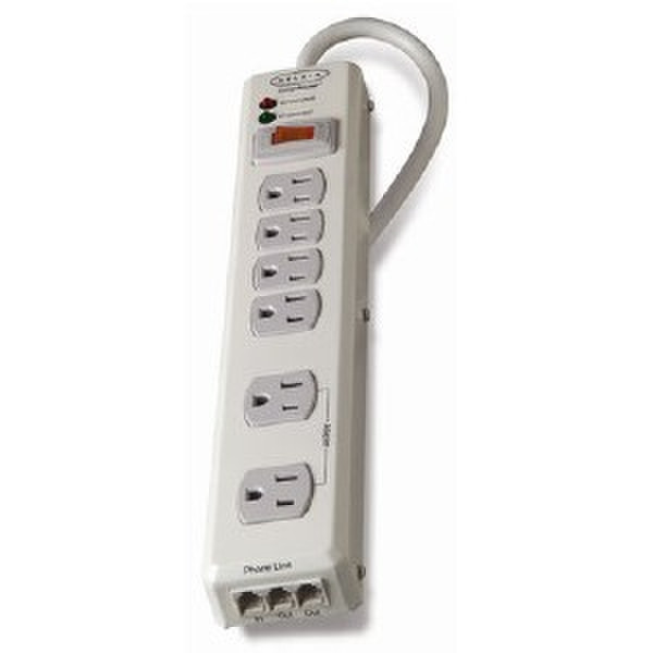 Belkin F9D601-08-DP 6розетка(и) 2.43м сетевой фильтр