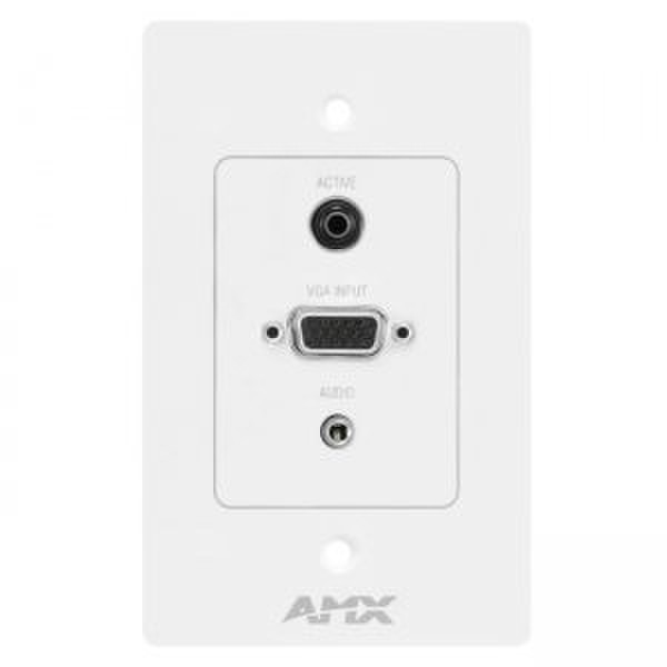 AMX UPX-RGB+A-US White outlet box