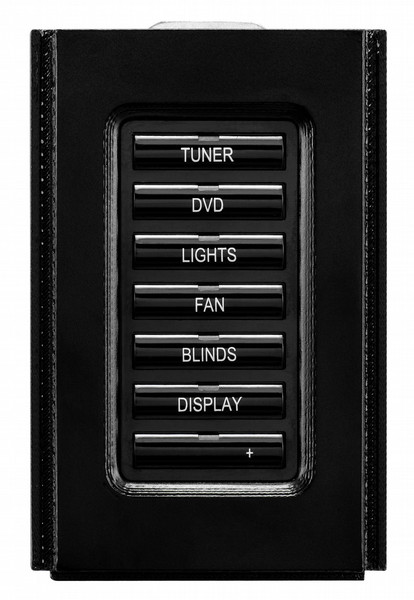 AMX HPX-U400-MET-7 press buttons Black remote control