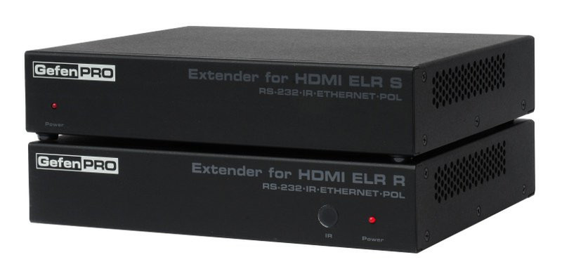 Gefen GEF-HDCAT5-ELRPOL AV transmitter & receiver Black AV extender