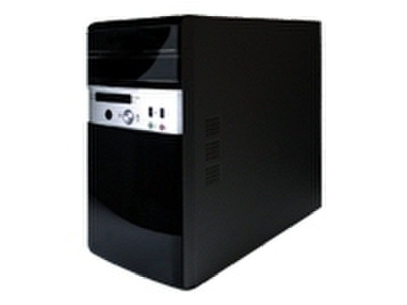Enlight MicroATX Mini Tower Computer Case Mini-Tower Черный, Cеребряный системный блок