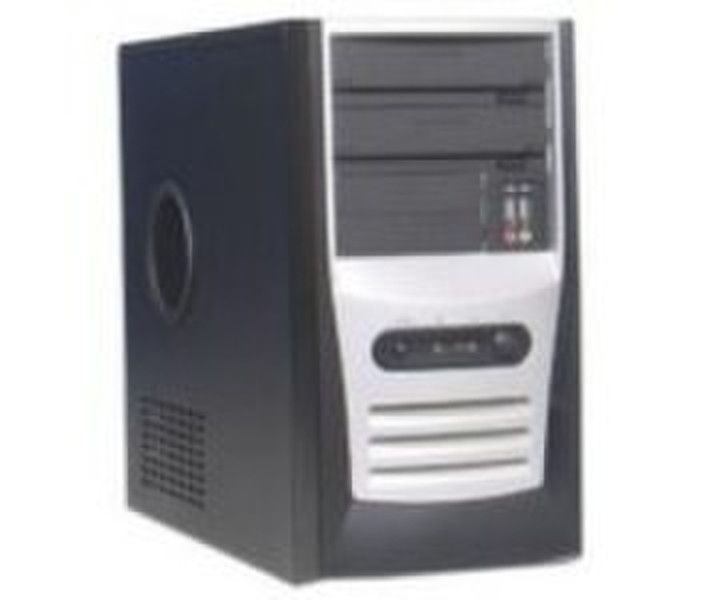 Enlight MicroATX Mini Tower Computer Case Mini-Tower 400W Schwarz, Silber Computer-Gehäuse
