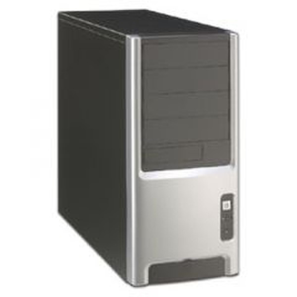 Enlight ATX Mid Tower Computer Case Midi-Tower 250Вт Черный, Cеребряный системный блок