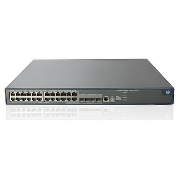 Hewlett Packard Enterprise 5500-24G-PoE+ EI TAA-compliant Switch with 2 Interface Slots