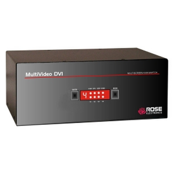 Rose MDM-4T4DDL/A1 Schwarz Tastatur/Video/Maus (KVM)-Switch