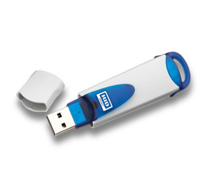 HID Identity 6321 CLi USB USB 2.0 Синий, Белый считыватель сим-карт