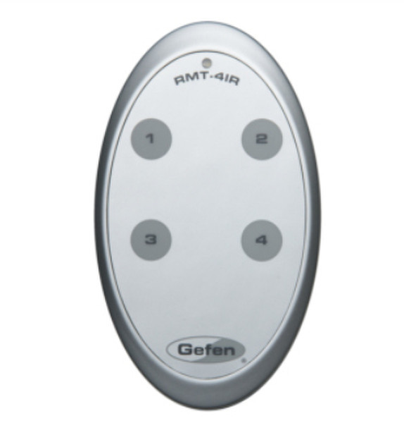 Gefen RMT-4IR Инфракрасный беспроводной Нажимные кнопки Серый пульт дистанционного управления