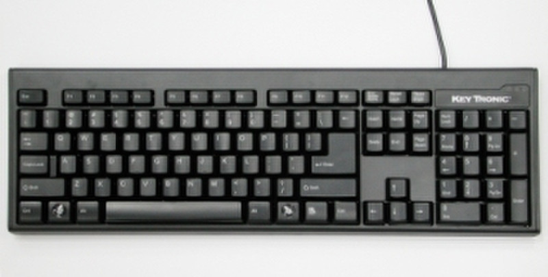 Keytronic KT400U2 Black USB USB QWERTY Schwarz Tastatur