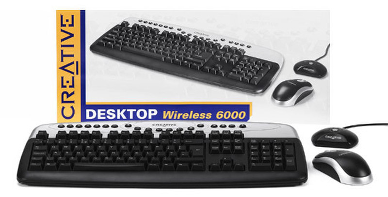 Creative Labs Desktop Wireless 6000 Беспроводной RF клавиатура