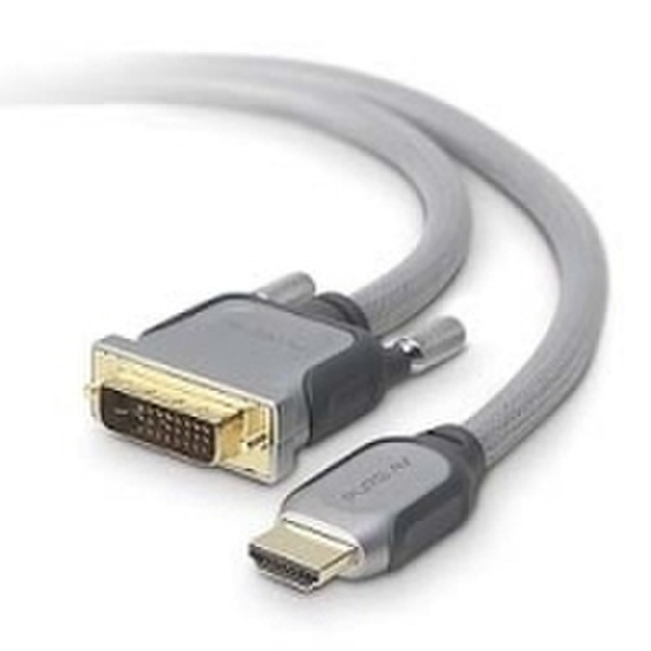Belkin HDMI to DVI-D Cable 4.9 m (16 ft ) 4.9м Cеребряный