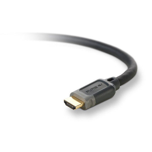 Belkin PureAV™ HDMI™ Interface Audio Video Cable - 3.7m 3.7м Серый HDMI кабель