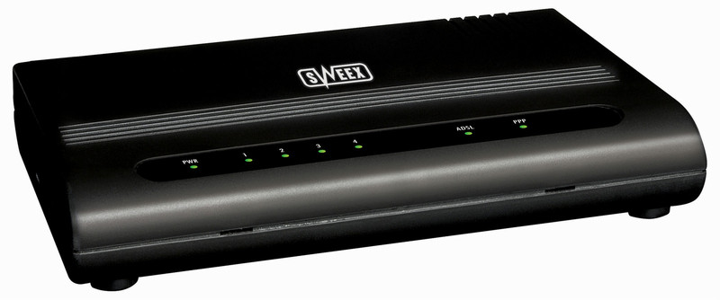 Sweex ADSL 2/2+ Modem/Router Annex A ADSL Schwarz Kabelrouter