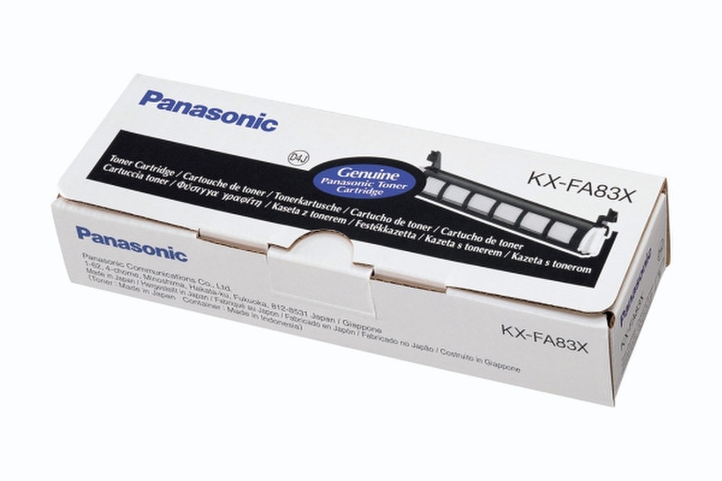 Panasonic KX-FA83X 2500pages Black laser toner & cartridge
