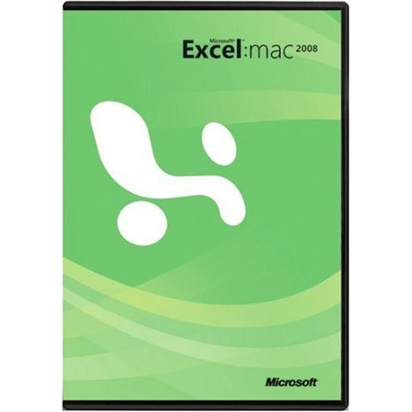 Microsoft Excel Mac 2008, Disk Kit, DVD 5 MLF, EN