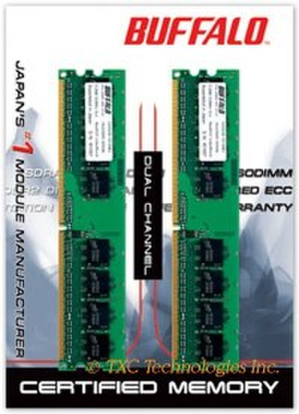 Buffalo 2048MB PC4200 DDR2 533MHZ 2GB DDR2 533MHz memory module