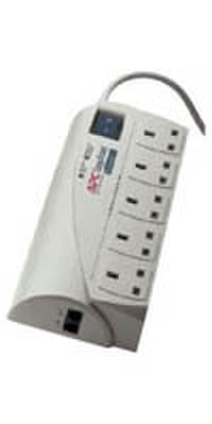 APC Personal SurgeArrest 5 Outlet w/Tel BS1363 230V 5розетка(и) 230В 1.8м Серый сетевой фильтр