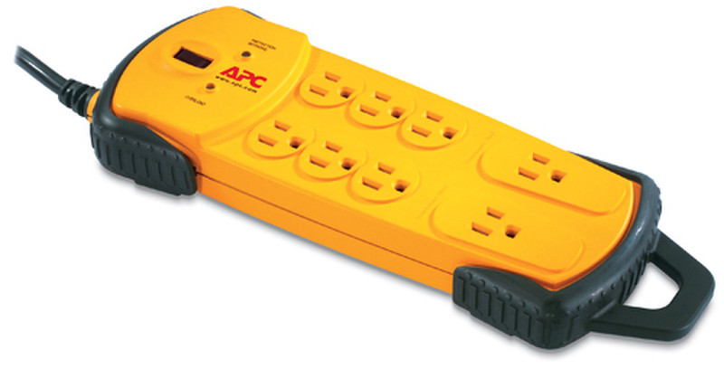 APC Workshop SurgeArrest 8 Outlets 8AC outlet(s) 120V 4.57m Yellow surge protector