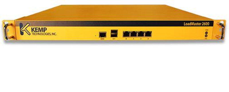 KEMP Technologies LoadMaster LM-2600 Управляемый L4/L7 Gigabit Ethernet (10/100/1000) 1U Желтый
