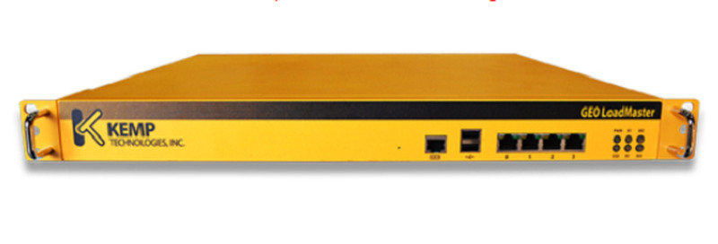 KEMP Technologies LM-GEO Управляемый Gigabit Ethernet (10/100/1000) 1U Черный, Желтый сетевой коммутатор