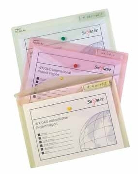 Snopake Polyfile Classic Colours - Assorted Colour Packs - A4 Classic Polypropylene (PP) folder