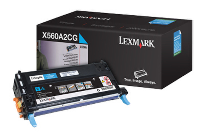 Lexmark X560A2CG Картридж 4000страниц Бирюзовый тонер и картридж для лазерного принтера