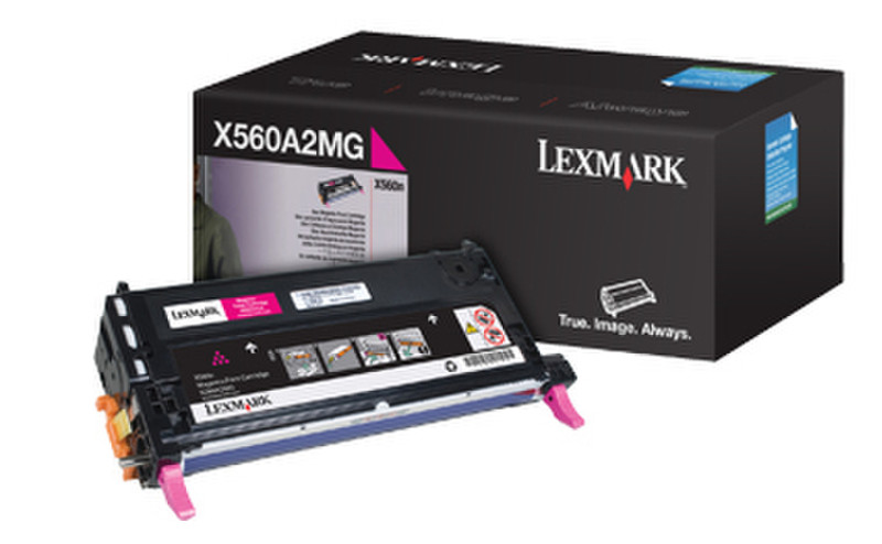 Lexmark X560A2MG Картридж 4000страниц Маджента тонер и картридж для лазерного принтера