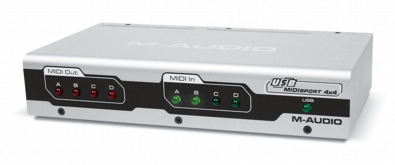 Pinnacle Midisport 4X4, 4-In/4-Out USB Bus-Powered MIDI Interface
