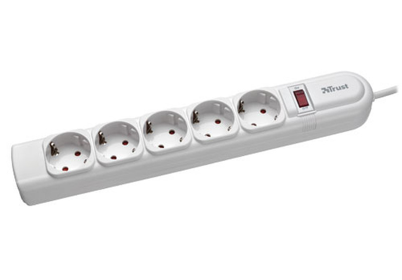 Trust Surge Guard 5AC outlet(s) White surge protector