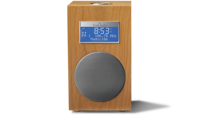 Tivoli Audio Model Ten Часы Цифровой Вишневый, Cеребряный радиоприемник