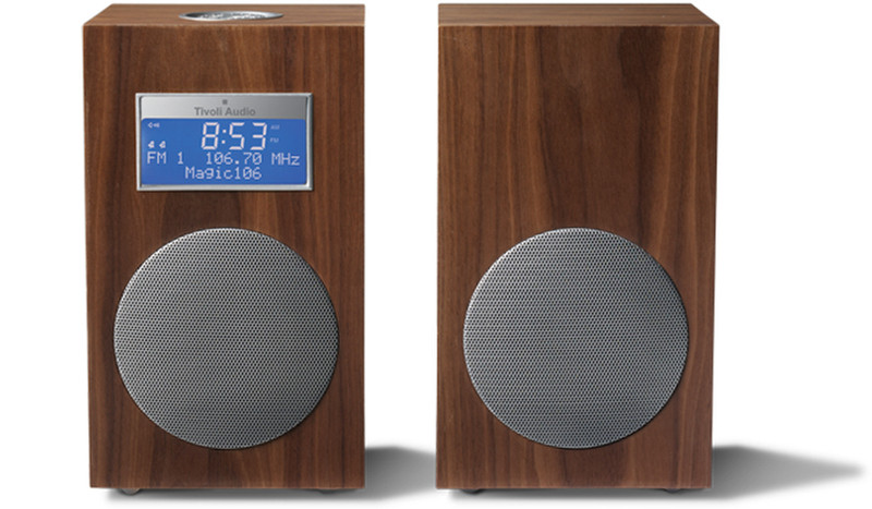 Tivoli Audio Model Ten Stereo Часы Цифровой Cеребряный, Красновато-коричневый радиоприемник