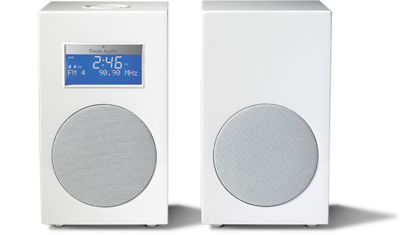Tivoli Audio Model Ten Stereo Clock Digital White