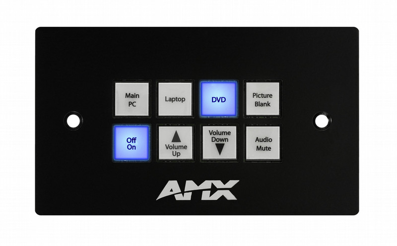 AMX CP-1008-UK Drucktasten Schwarz Fernbedienung