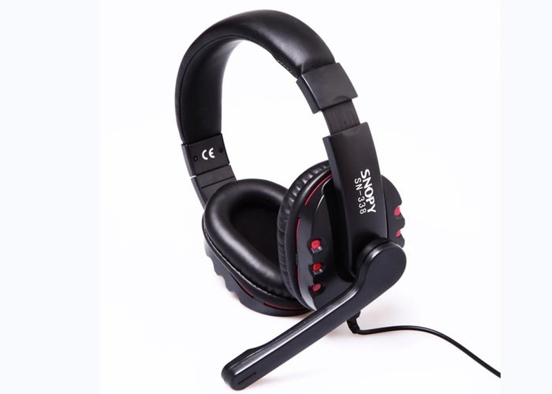 Snopy SN-338 Binaural Head-band Black headset
