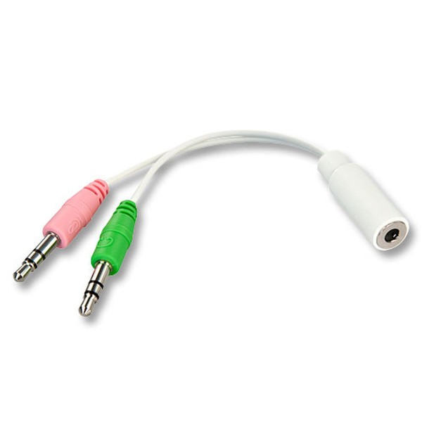 Lindy 35518 0.6м 2 x 3,5 мм 3,5 мм Разноцветный аудио кабель