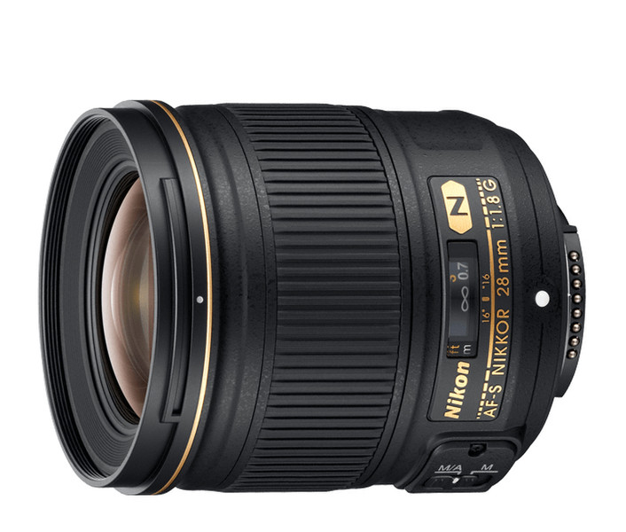 Nikon AF-S NIKKOR 28mm f/1.8G SLR Wide lens Черный