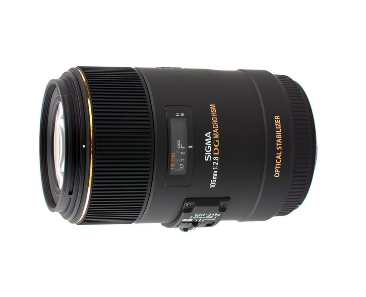 Sigma Macro Lens, 105mm, f/2.8 EX DG OS HSM SLR Macro lens Черный