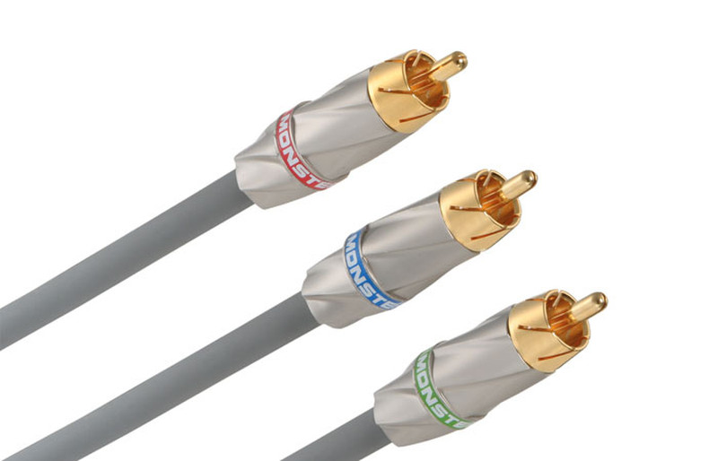 Monster Cable MC 500CV-1M Video Cable 1m Grau Component (YPbPr)-Videokabel