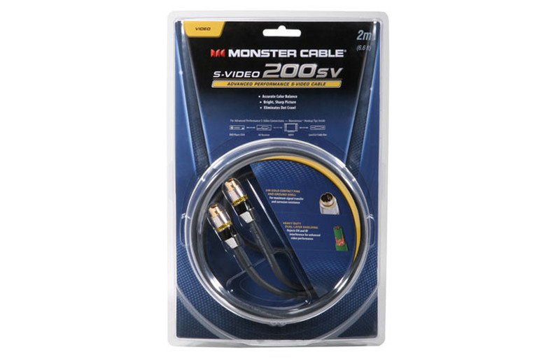 Monster Cable S-Video 200sv MC 200SV-1M 1м Черный S-video кабель