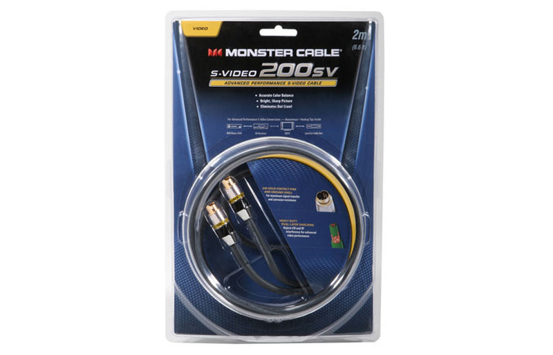 Monster Cable S-Video 200sv MC 200SV-4M 4м Черный S-video кабель