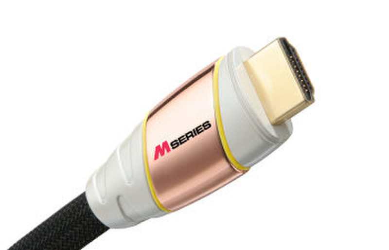 Monster Cable M1000 HDTV HDMI Cable, 1.22 m HDMI Черный кабельный разъем/переходник