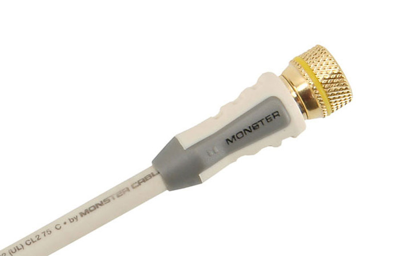 Monster Cable FlatScreen Coaxial Video Cable 2m Weiß Koaxialkabel